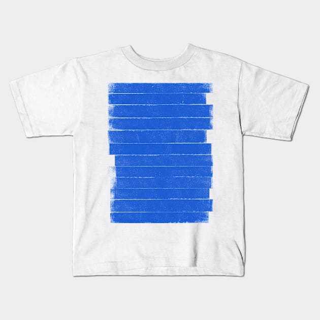 Blue  Vibe - simple version Kids T-Shirt by bulografik